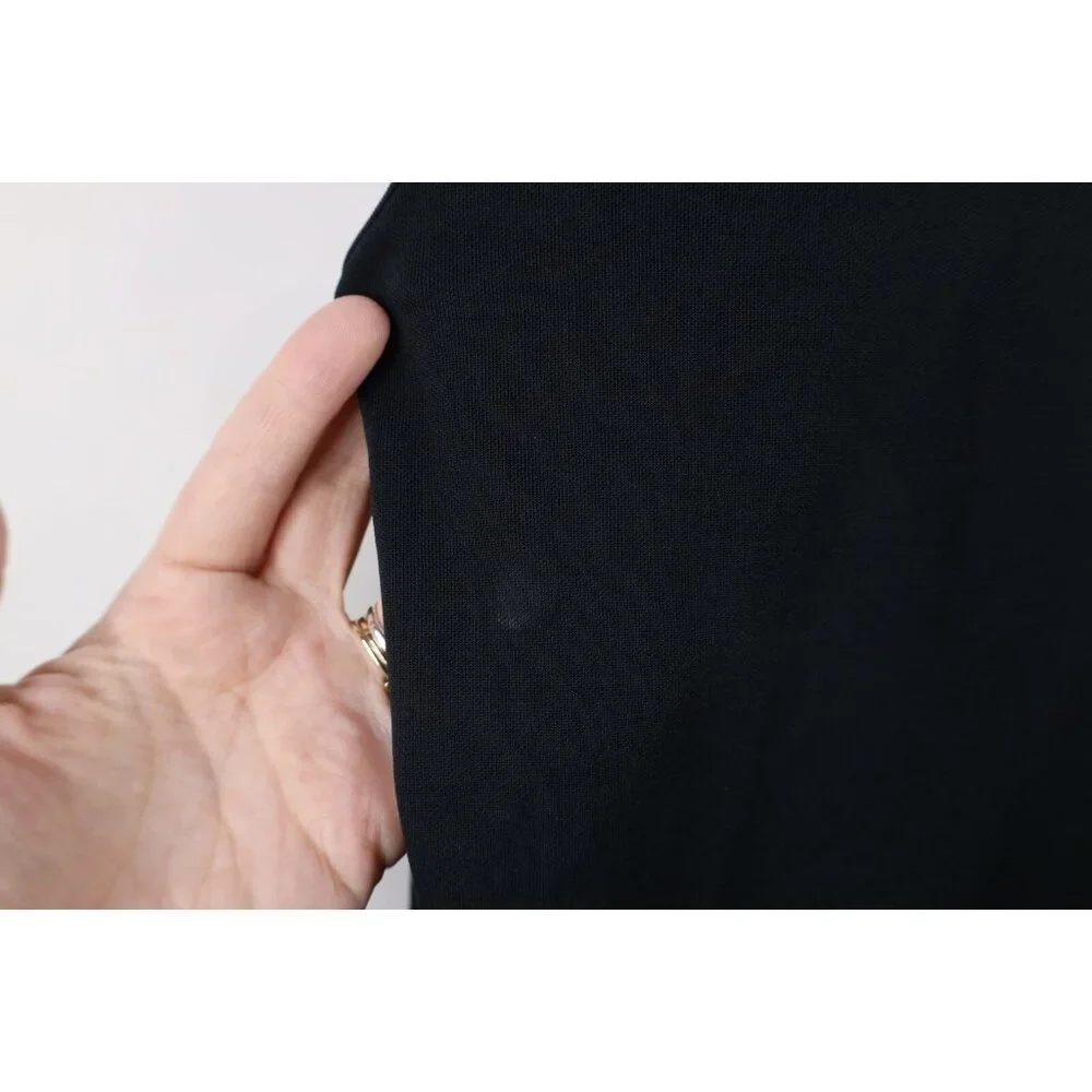 Vintage Nike Mens XL Travis Scott Mini Swoosh Knit Long Sleeve T-Shirt Black - Picture 10 of 15